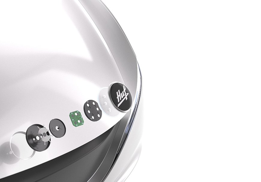 For an exceptional car access experience: Huf presents the Light Touch Emblem